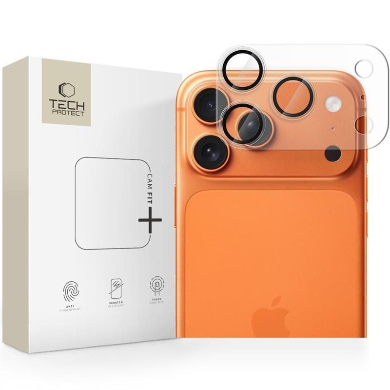 Kamera Beskyttelse Tech Protect Camfull Fit+ Iphone 17 Pro Mat Clear