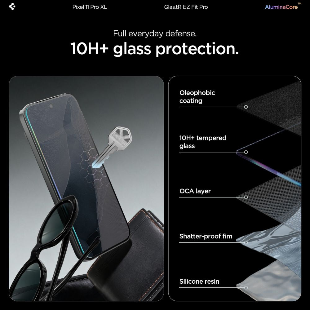 Hærdet Glas Spigen Glas.Tr Ez Fit Pro Ac 2 Pack Google Pixel 11 Pro Xl Clear