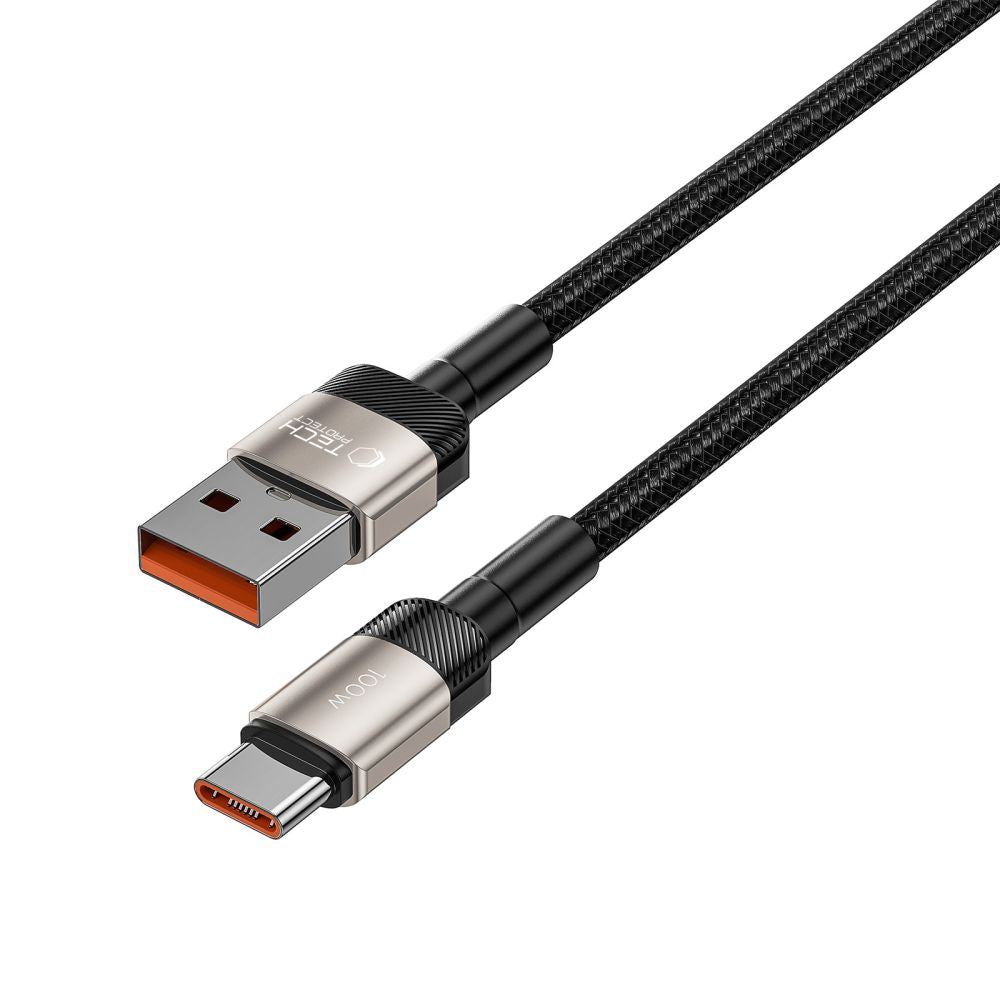 Tech Protect Ultraboost Evo Type C Kabel 100 W/5 A 100 Cm Titanium