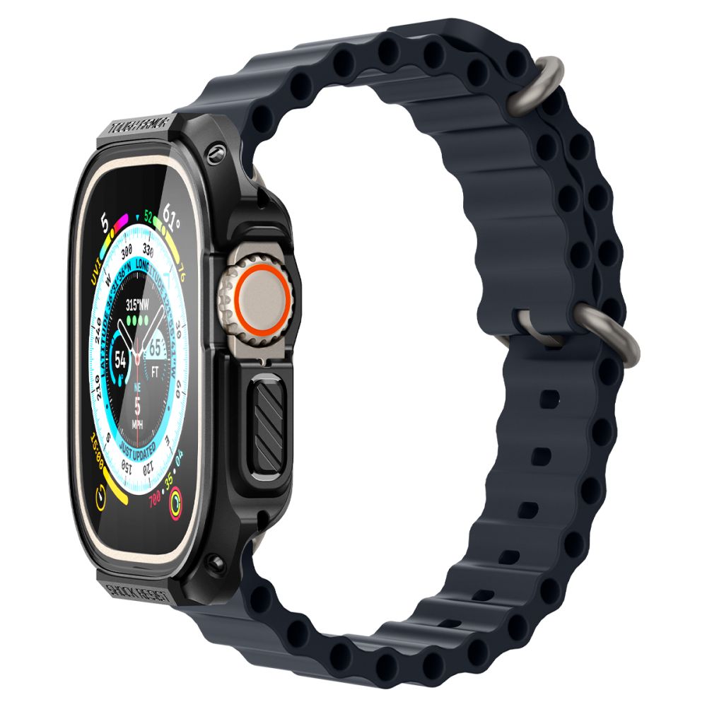 Spigen Tough Armor Apple Watch Ultra 1 / 2 / 3 / 4 (49 Mm) Sort