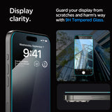 Hærdet Glas Spigen Glas.Tr ”Ez Fit” 2 Pack Iphone 15 Pro Max Clear