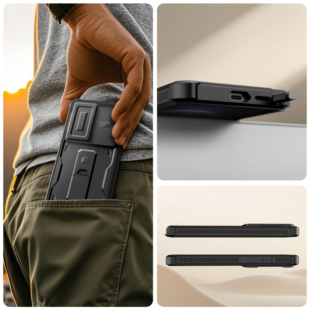 Tech Protect Kevlar Cam+ 2 Sæt Galaxy S26 Ultra Sort