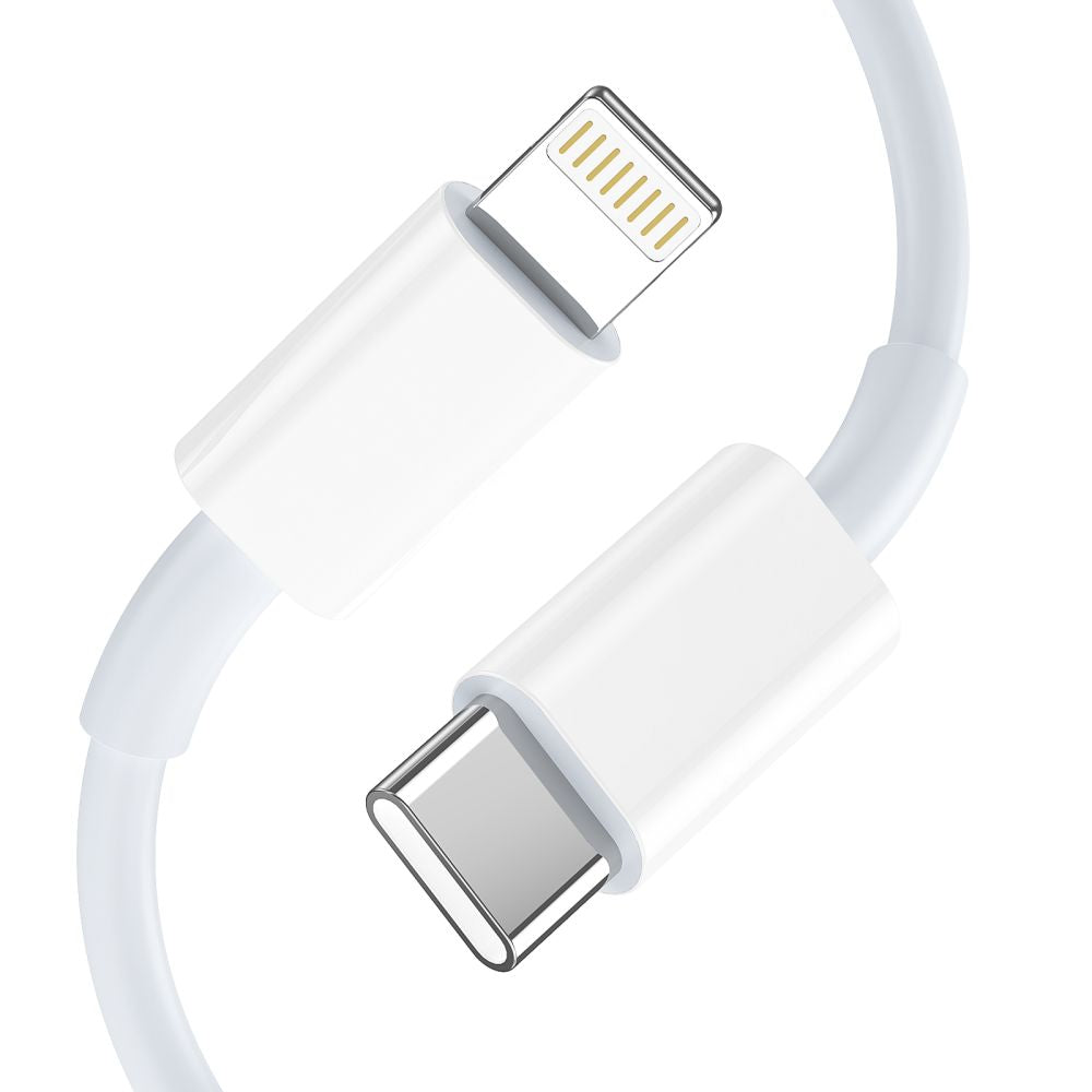 Tech Protect Nca30 2 Port Netværksopladder Pd 30 W / Qc3.0 + Lightning Kabel Hvid