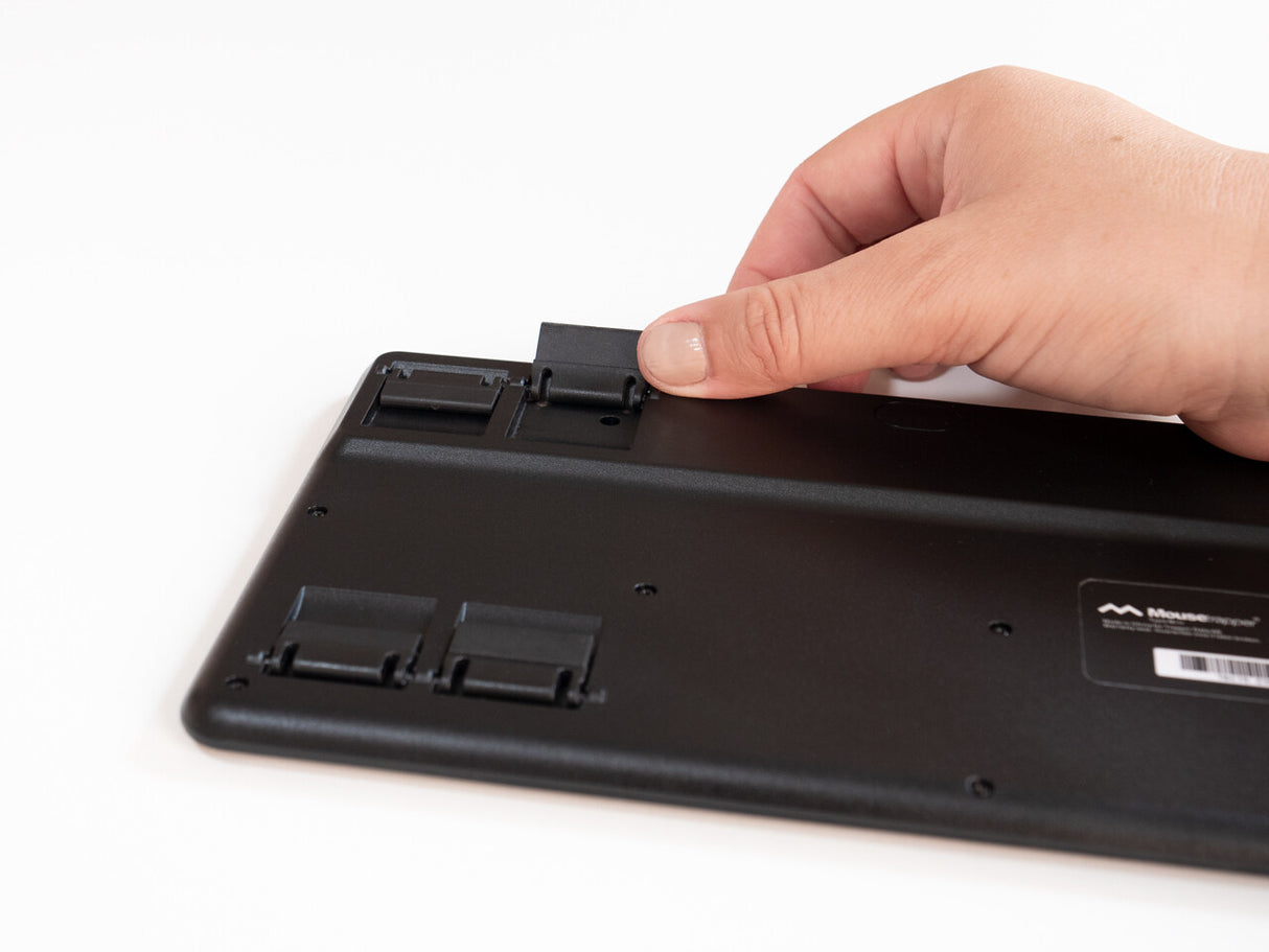 Mousetrapper Type Mini Wireless - Nordic tastatur Universel USB + RF Wireless + Bluetooth QWERTY Nordisk Sort