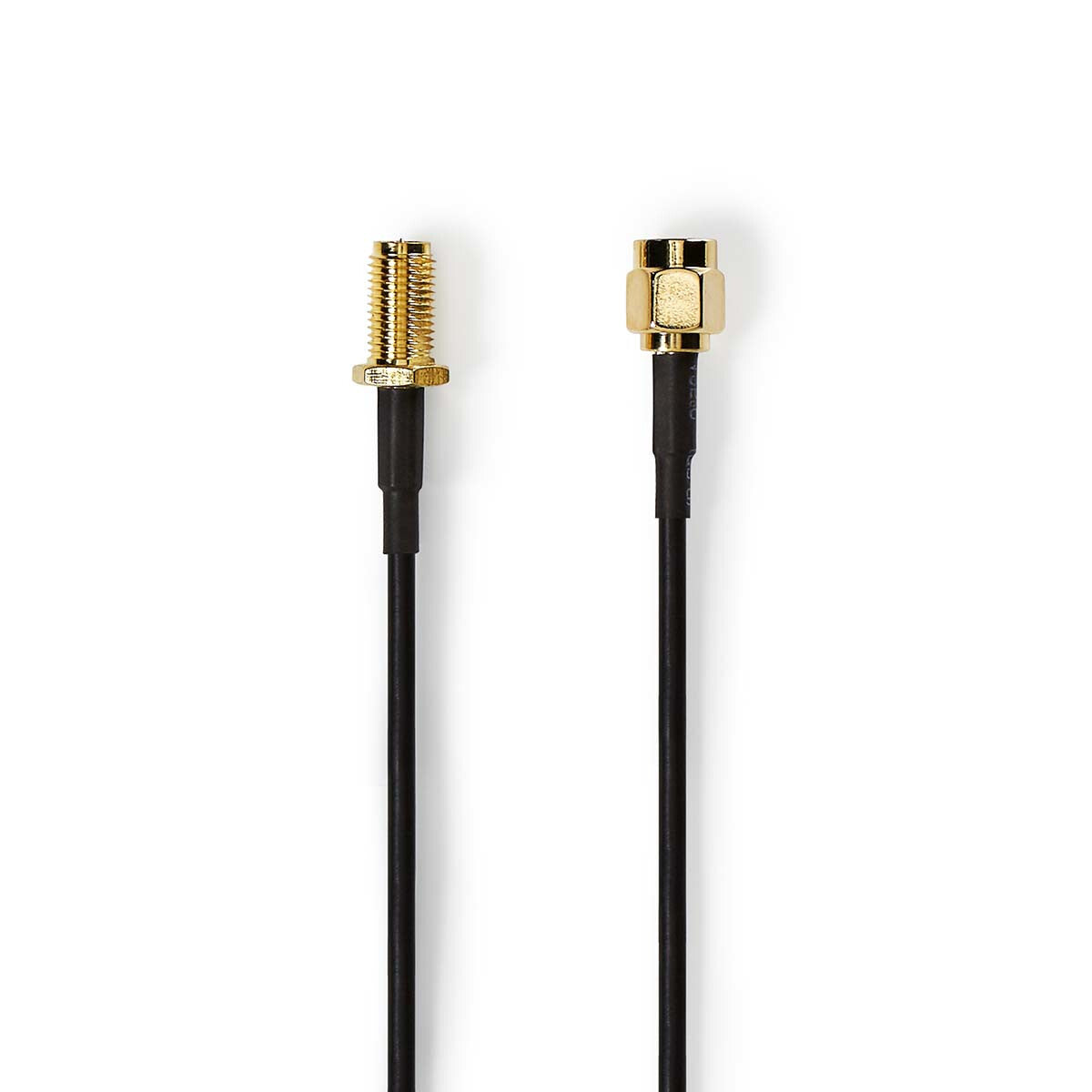 Nedis CSGL02210BK20 koaxial kabel 2 m RP-SMA Sort