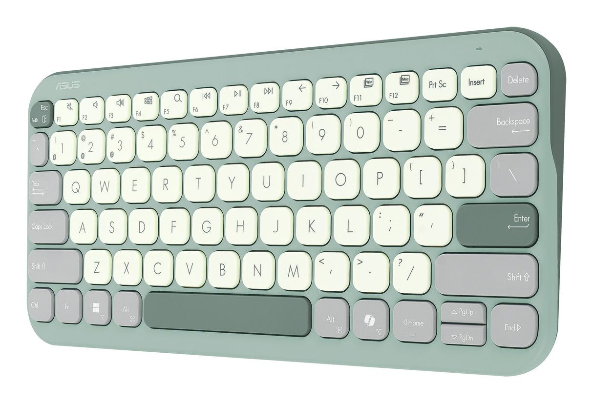 ASUS KW100 KEYBOARD/GN/UI/80 tastatur Universel Bluetooth Grøn