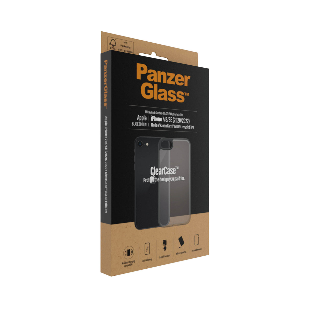 PanzerGlass ® ClearCase iPhone 8 | 7 | SE (2020/2022) | Sort