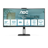 AOC V5 CU34V5C/BK LED display 86,4 cm (34") 3440 x 1440 pixel Wide Quad HD Sort