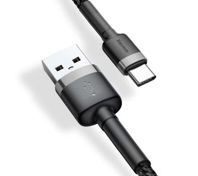 Baseus CATKLF-UG1 USB-kabel 3 m USB A USB C Sort