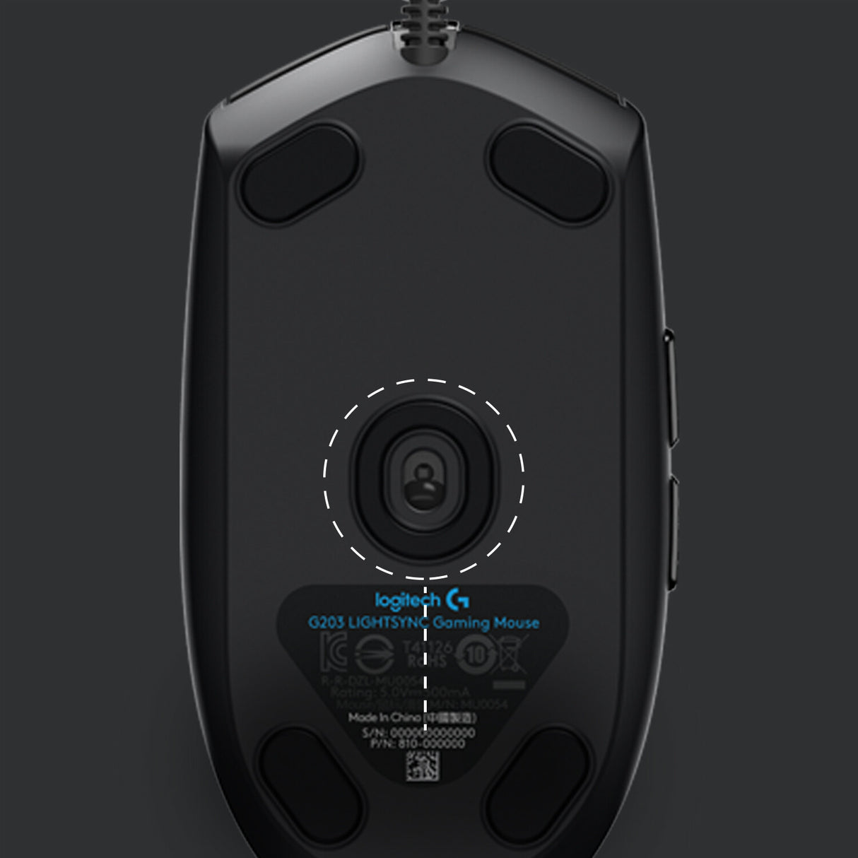 Logitech G 910-005796 mus Spil Højre hånd USB Type-A 8000 dpi