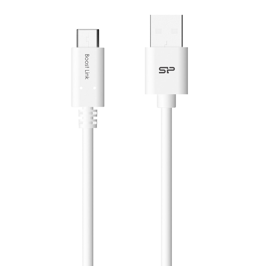 Silicon Power Boost Link PVC LK10AC USB-kabel USB 2.0 1 m USB A USB C 0,48 Gbit/sek. Hvid