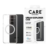 CARE by PanzerGlass Urban Explorer Case Transparent w. White Qi Samsung Galaxy S26+