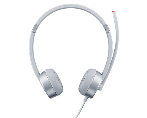 Lenovo 100 Stereo Analogue Headset Ledningsført Kontor/Callcenter Sølv