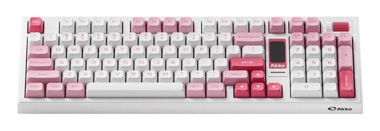 Akko 5098B tastatur Spil USB + RF Wireless + Bluetooth QWERTY US engelsk Hvid