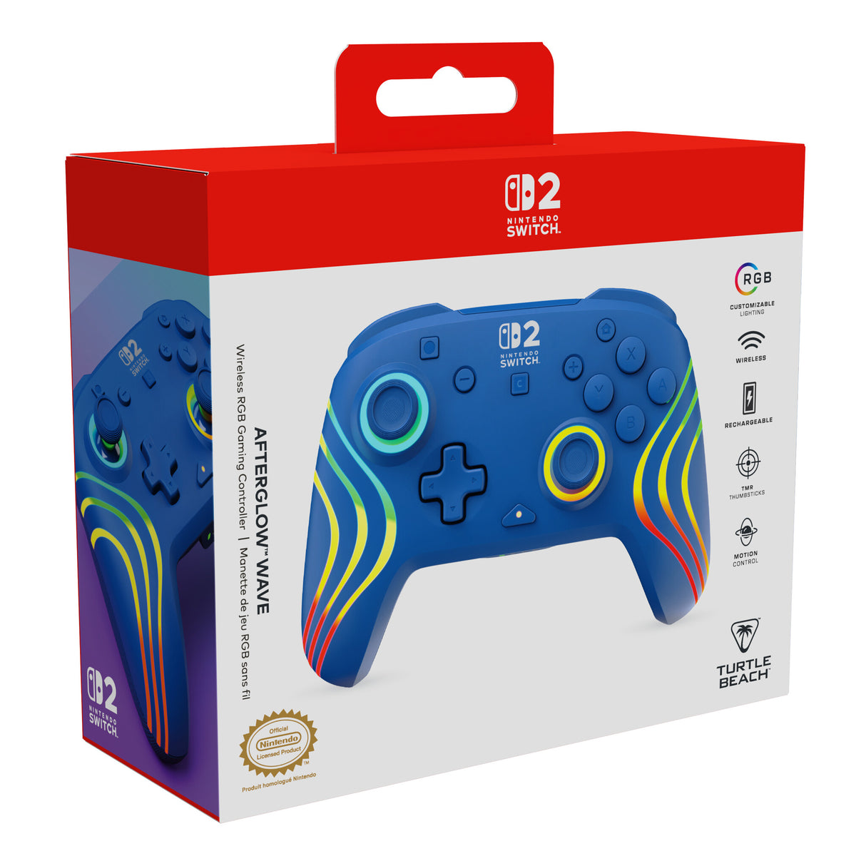 Turtle Beach TBC-8106-25 spil-controller Blå Bluetooth/USB Gamepad Nintendo Switch, Nintendo Switch 2, Nintendo Switch Lite, Nintendo Switch OLED