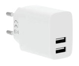 Gear Lader 220V 2xUSB-A 3,4A Hvid