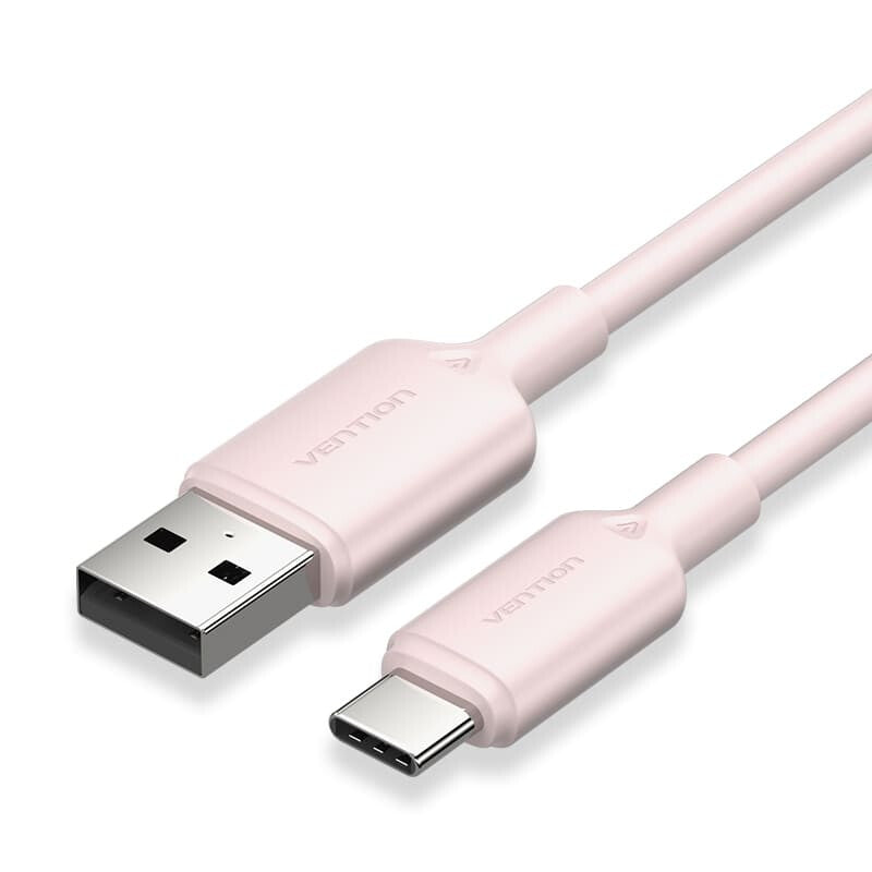Vention CTQPH USB-kabel USB 2.0 2 m USB A USB C 0,48 Gbit/sek. 60 W Lyserød