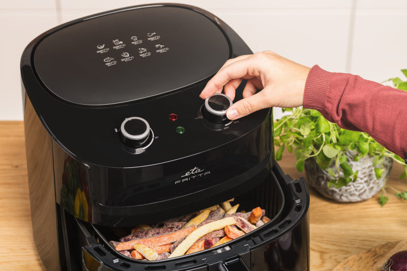 Eta Fritta Enkelt 7,2 L Enkeltstående 1800 W Varmluftsteger Sort