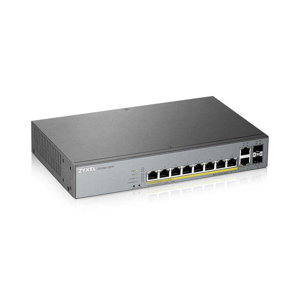 Zyxel GS1350-12HP Switch 8-porte Gigabit PoE+