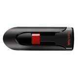 SanDisk Cruzer Glide USB-nøgle 128 GB USB Type-A 2.0 Sort, Rød