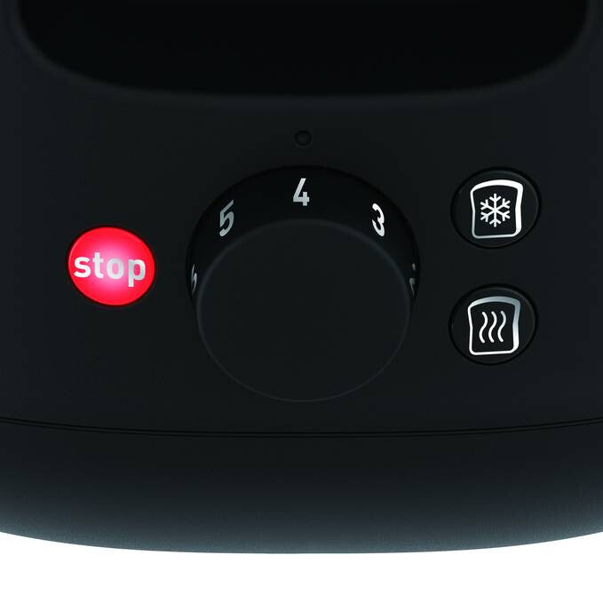 Tefal TT340830 brødrister 7 2 skive(r) 850 W Sort, Rustfrit stål