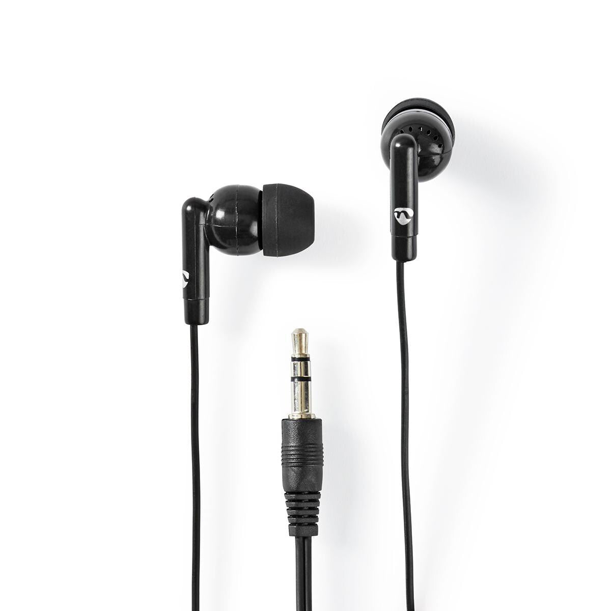 Nedis HPWD1000BK hovedtelefoner/headset Ledningsført I ørerne Opkald/musik Sort