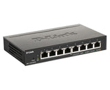 D-Link DGS-1100-08PV2 Administreret L2/L3 Gigabit Ethernet (10/100/1000) Strøm over Ethernet (PoE) Sort