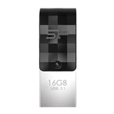 Silicon Power Mobile C31 USB-nøgle 16 GB USB Type-A / USB Type-C 3.2 Gen 1 (3.1 Gen 1) Sort, Sølv