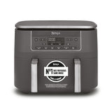 Ninja DZ300EU Dobbelt varmluftssteger 2.4kW Metalgrå