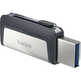 SanDisk Ultra Dual Drive USB Type-C USB-nøgle 32 GB USB Type-A / USB Type-C 3.2 Gen 1 (3.1 Gen 1) Sort, Sølv