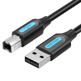 Vention COQBI USB-kabel USB 2.0 3 m USB A USB B 0,48 Gbit/sek. Sort