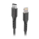 SBS TECABLELIGTC1K Lightning kabel 1 m Sort