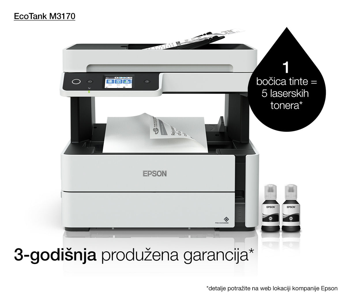 Epson EcoTank M3170 Inkjet A4 1200 x 2400 dpi 39 sider pr. minut Wi-Fi