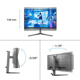 Philips Evnia 5000 27M2C5200W/00 computerskærm 68,6 cm (27") 1920 x 1080 pixel Fuld HD LCD Grå