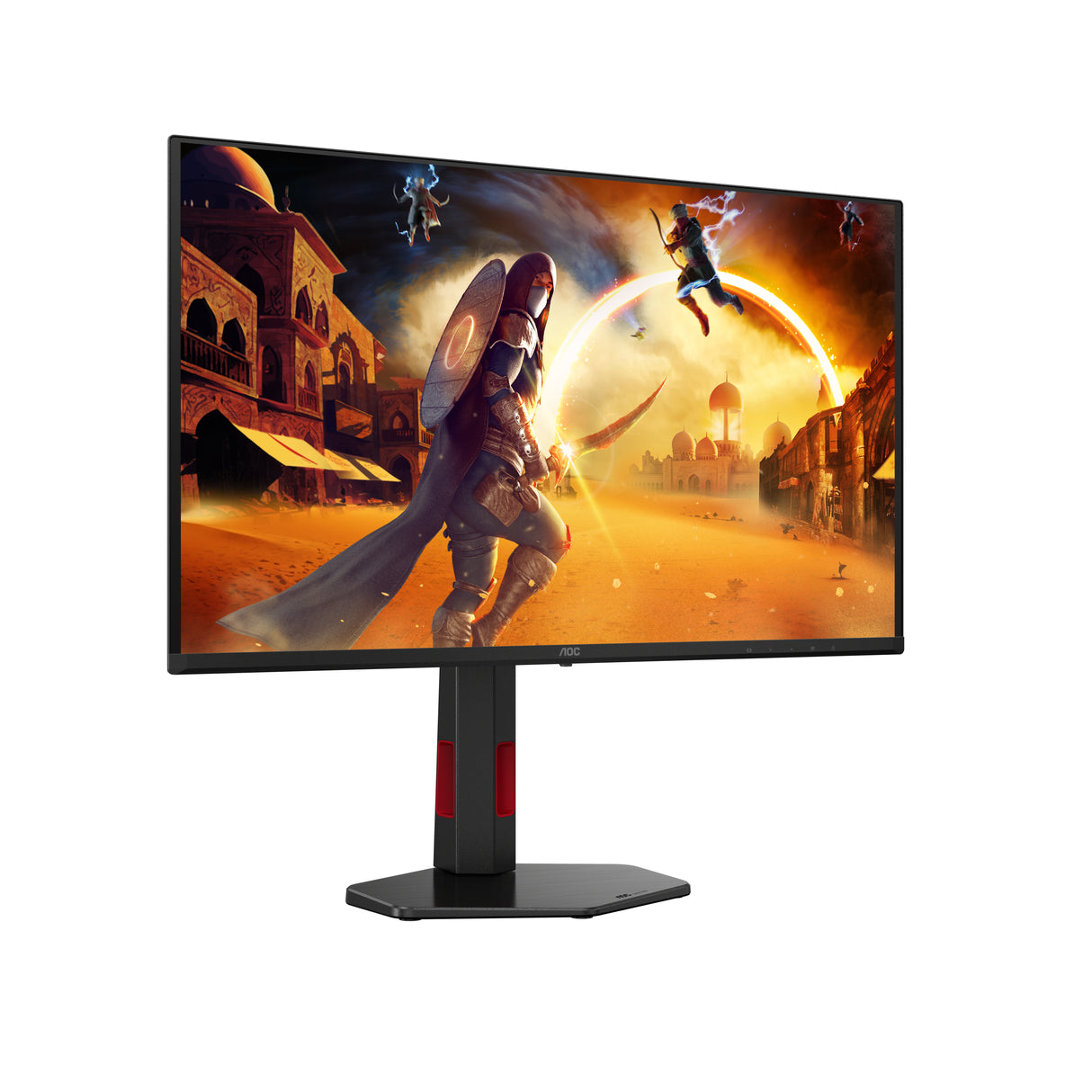 AOC G4 Q27G4SDR computerskærm 67,3 cm (26.5") 2560 x 1440 pixel Quad HD QD-OLED Sort, Rød