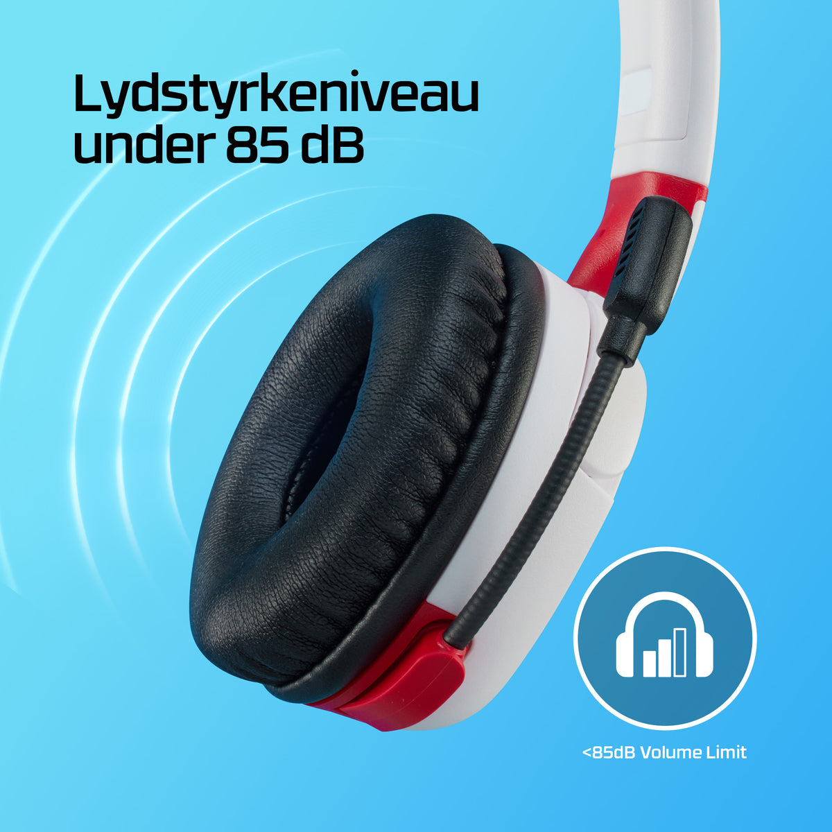 HyperX Cloud Mini Trådløs Kablet Høretelefoner Hvid