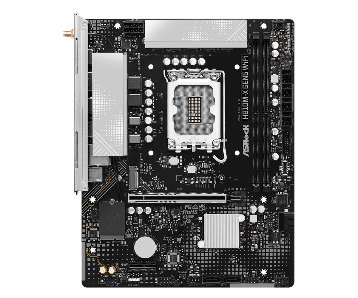 ASRock H810M-X GEN5 WIFI       1851 mATX HDMI/DP       DD