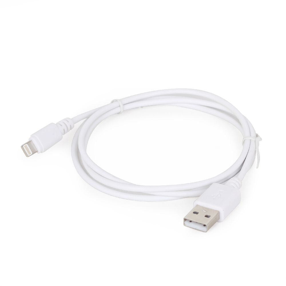 Gembird CC-USB2-AMLM-W-1M Lightning kabel Hvid