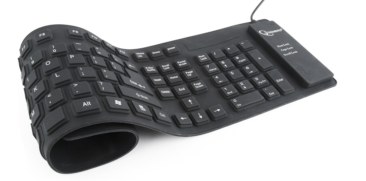 Gembird KB-109F-B tastatur USB + PS/2 QWERTY Sort