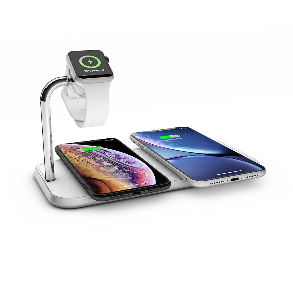 ZENS ZEDC05W Hovedtelefoner, Smartphone, SmartWatch Hvid Vekselstrøm Trådløs opladning Indendørs