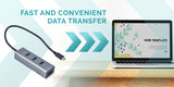 i-tec Metal C31HUBMETAL403 interface hub USB 3.2 Gen 1 (3.1 Gen 1) Type-C 5000 Mbit/s Grå