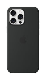 Apple Silikone-etui med MagSafe til iPhone 16 Pro Max – sort