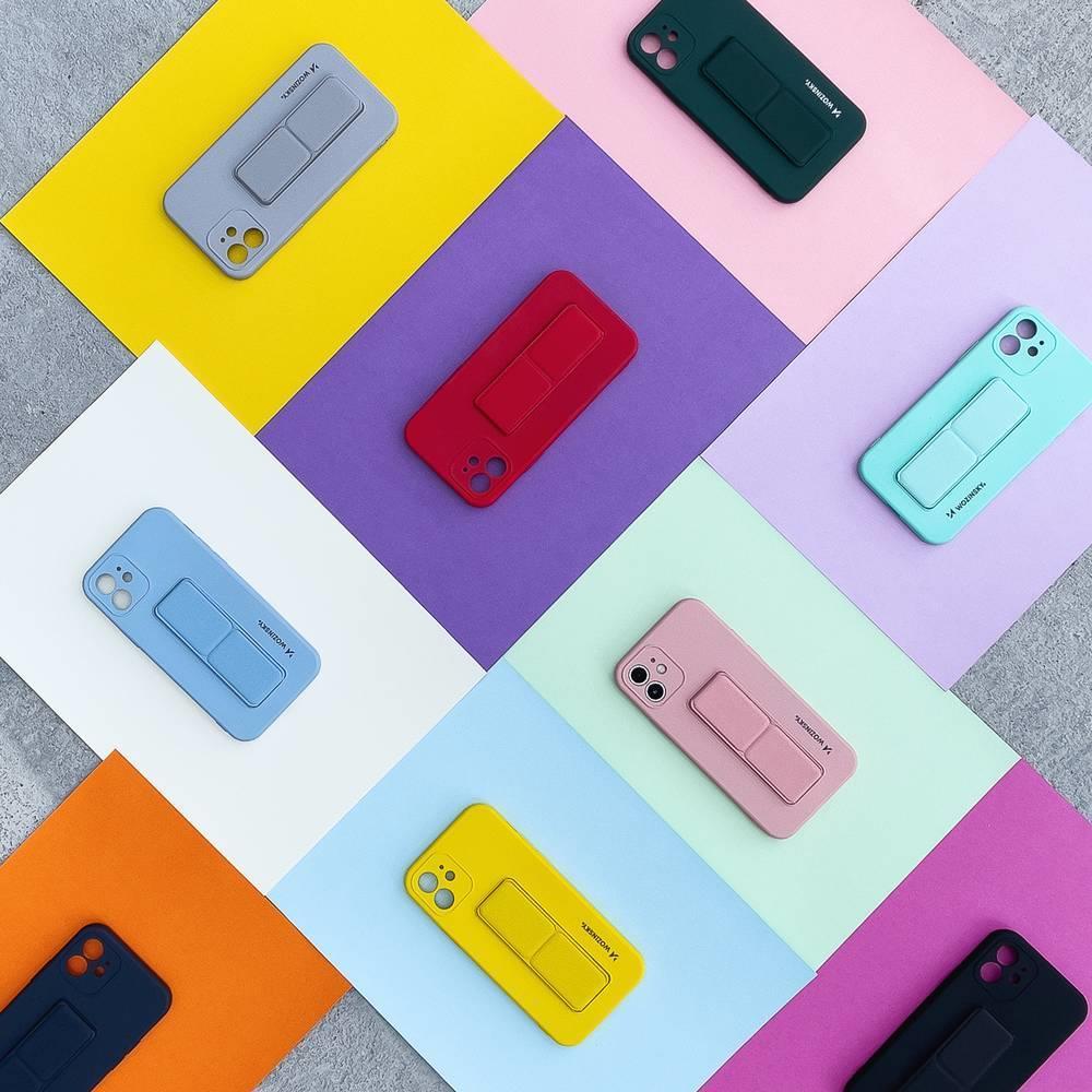 Wozinsky Kickstand Case silikonhylster med stativ Xiaomi Poco M4 Pro 5G pink