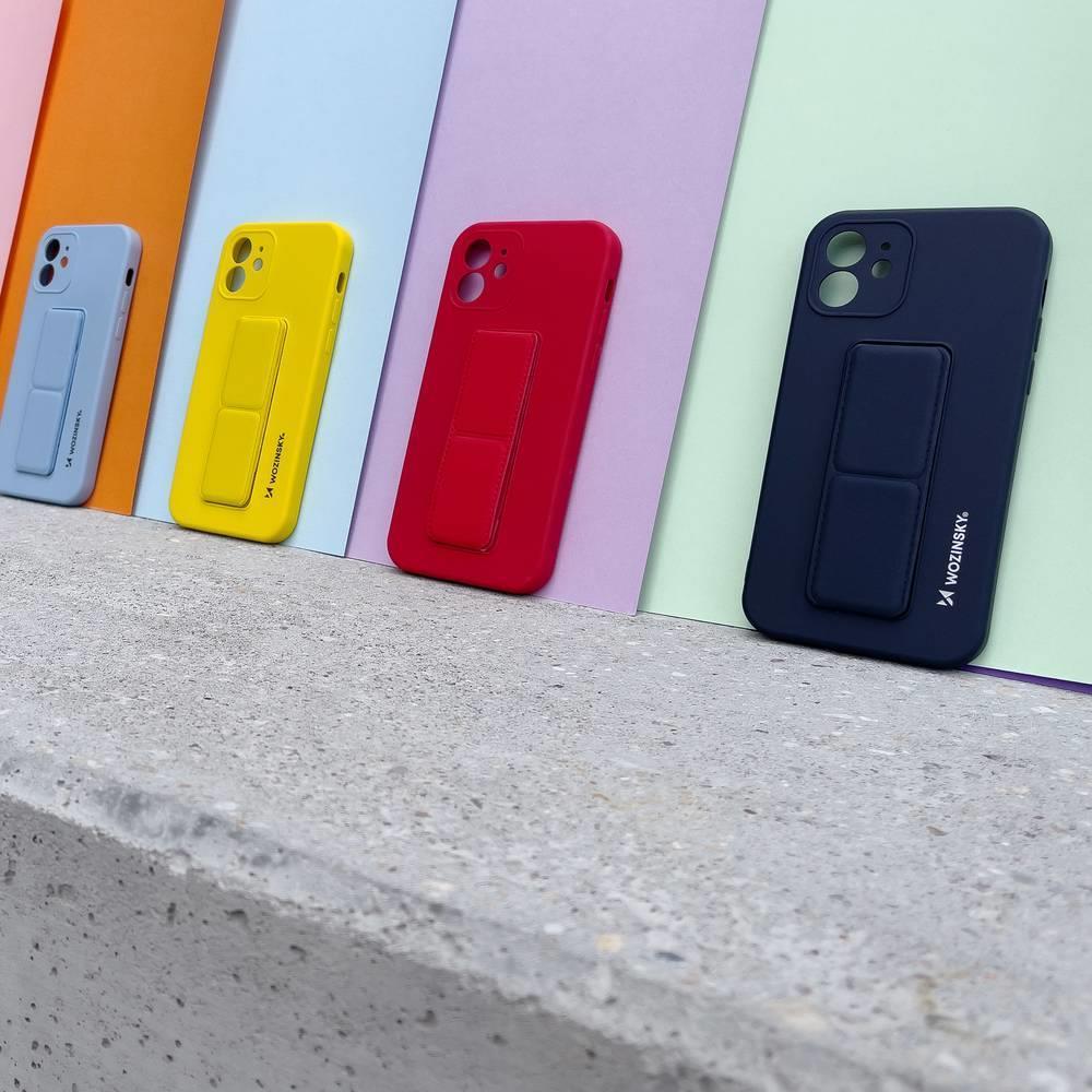 Wozinsky Kickstand Case silikonhylster med stativ til Samsung Galaxy S22+ sort