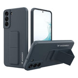 Wozinsky Kickstand Case silikonhylster med stativ til Samsung Galaxy S22+ marineblå