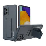 Wozinsky Kickstand Case silikon stand cover til Samsung Galaxy A73 marineblå