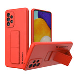 Wozinsky Kickstand Case silikone stand cover til Samsung Galaxy A73 rød