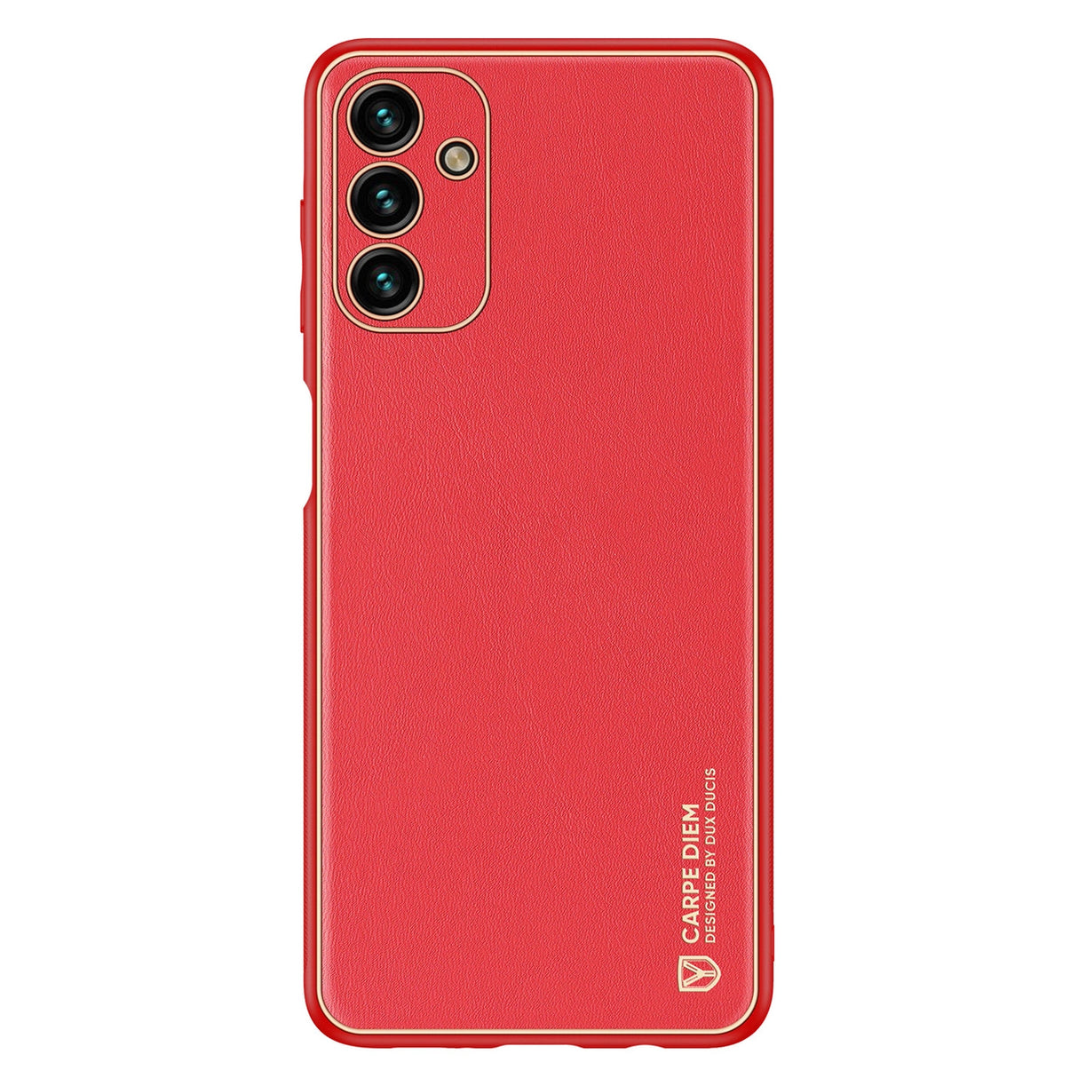 Dux Ducis Yolo elegant cover made of ecological leather for Samsung Galaxy A13 5G red