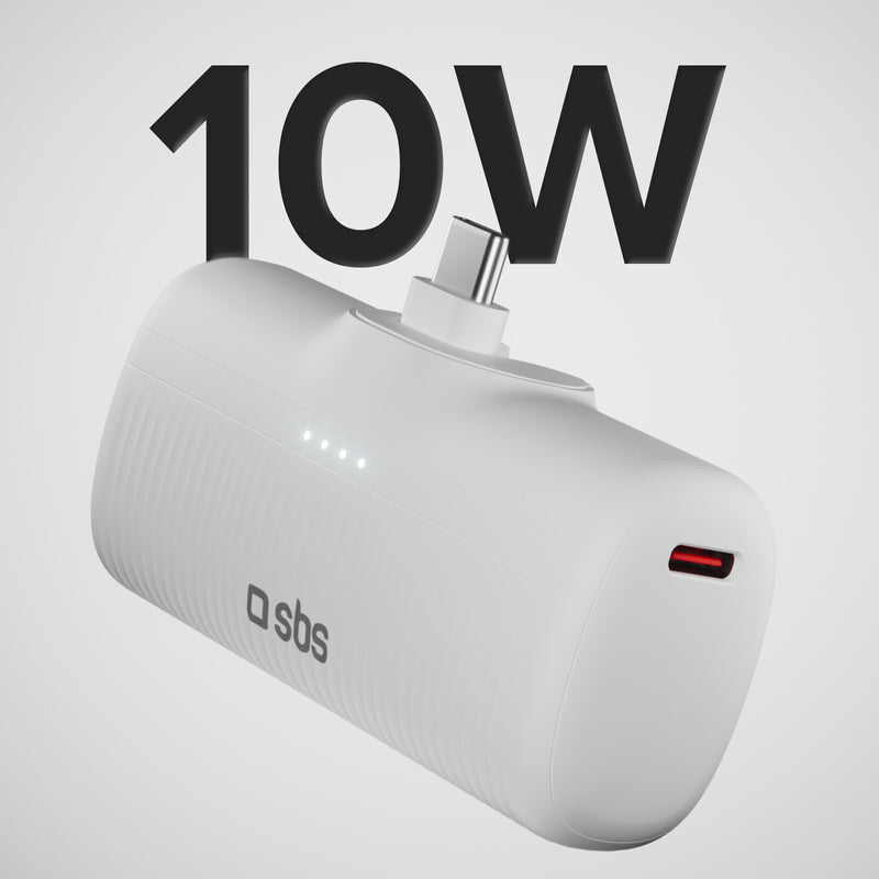 SBS TEBB5000PLUGWGRS powerbank 5000 mAh Hvid