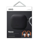 Uniq Nexo-kasse til AirPods 3 + Ørehooks Silikon - grå